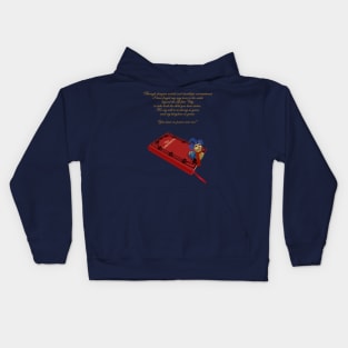 The talking worm Kids Hoodie